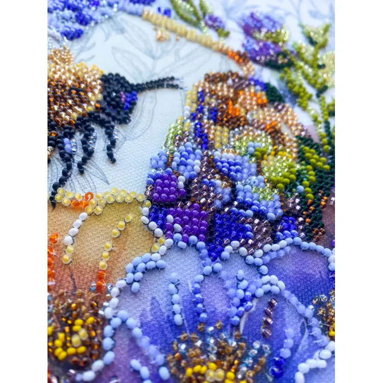 ABRIS ART BEAD EMBROIDERY KIT FLOWER HONEY (DECO SCENES)