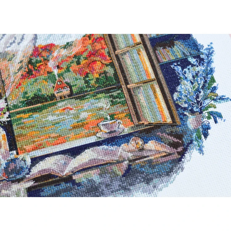 ABRIS ART Tea party by the window