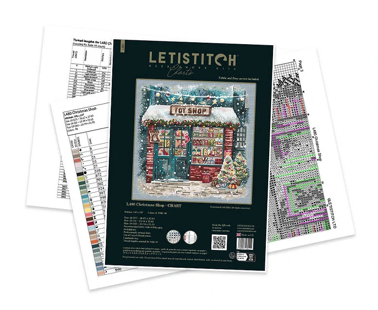 LETISTITCH Cross stitch chart Christmas Shop