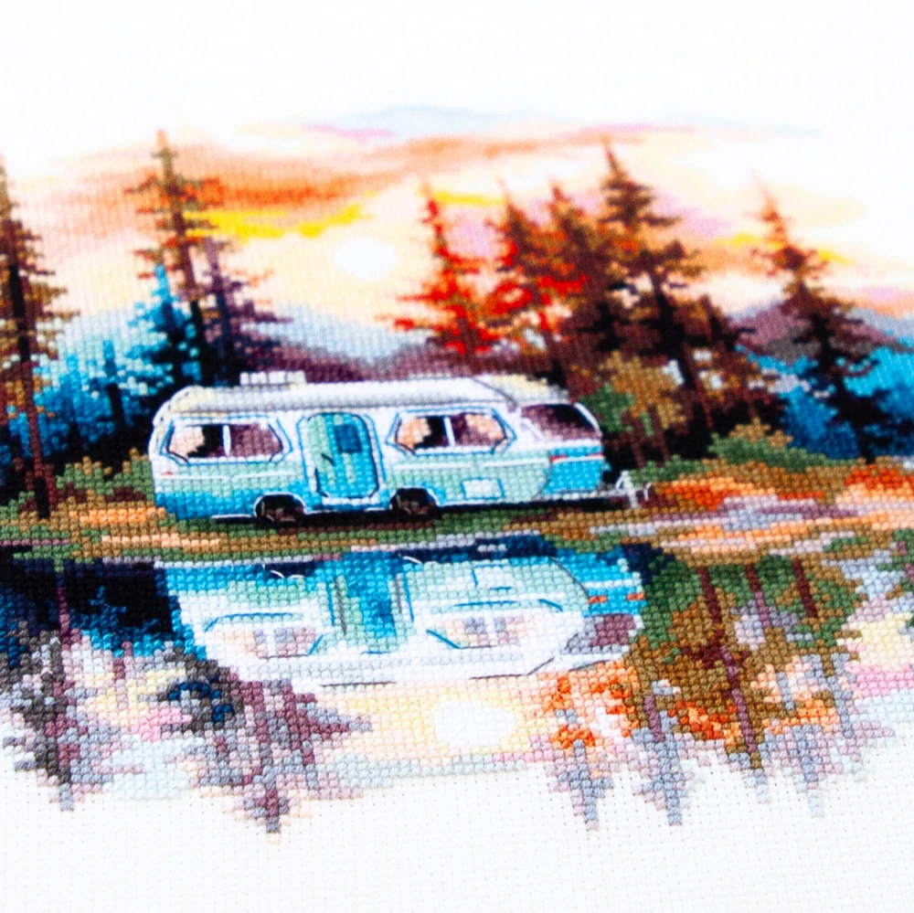 MAGIC NEEDLE 70-11 "Sunset at The Lake"