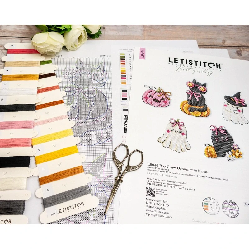LETISTITCH Boo Crew Ornaments 5 pcs. L9944