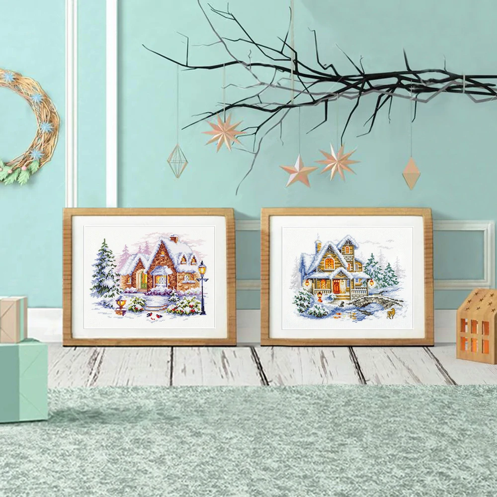 MAGIC NEEDLE 110-041 "WINTER HOUSE"