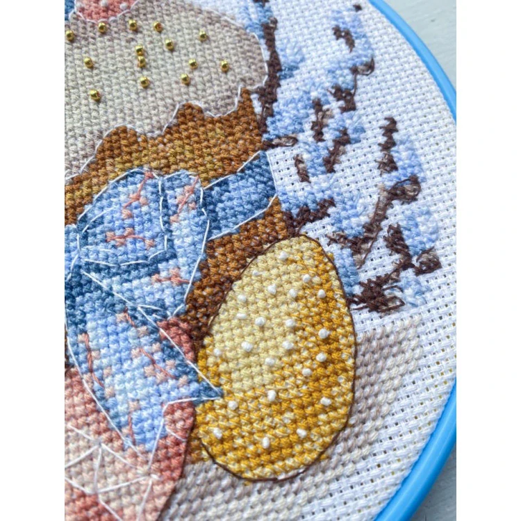 ABRIS ART kit with Hoop Included Easter Day AHM-095