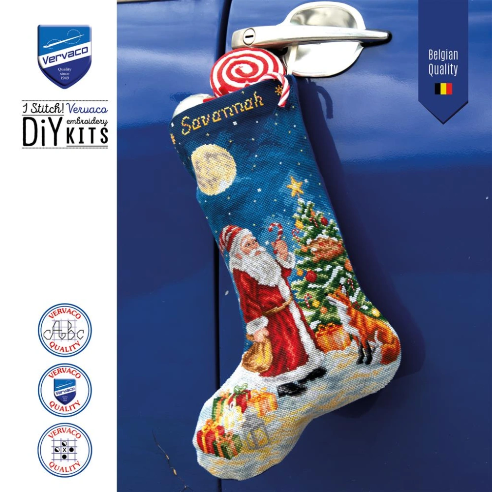 VERVACO Christmas stocking kit A Christmas Eve encounter PN-0246730