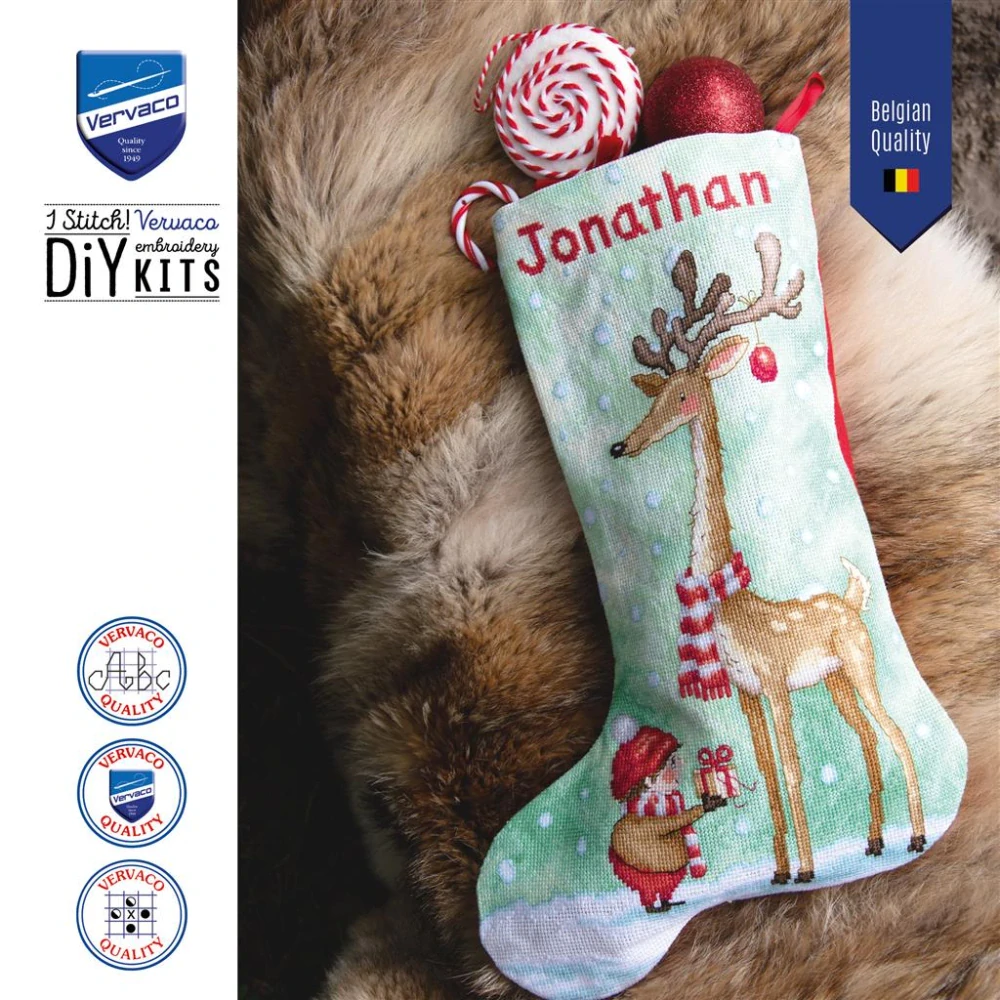 VERVACO Christmas stocking kit The gift of friendship PN-0244928