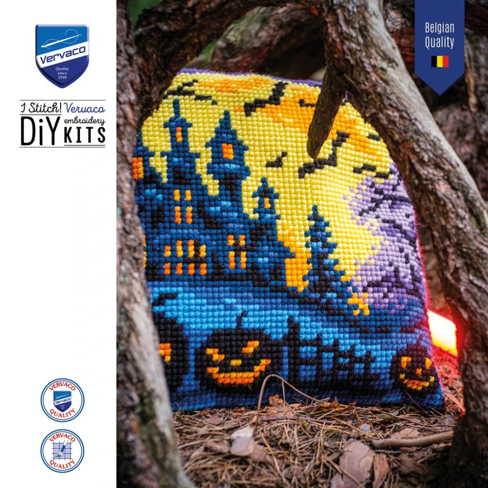 VERVACO cushion kit Halloween scene PN-0216238