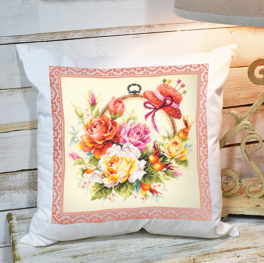 MAGIC NEEDLE 100-122"Roses for Needlewoman"