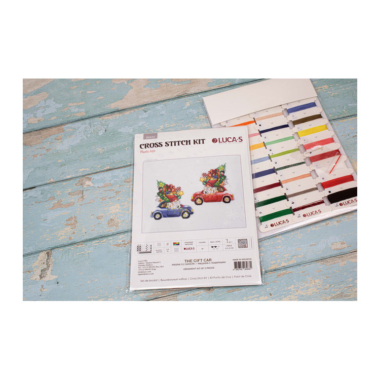 LUCA-S TOYS CROSS STITCH KIT THE GIFT CAR