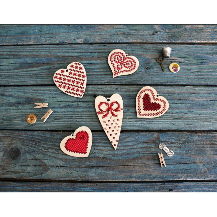 M.P.STUDIA EMBROIDERY BLANKS HEARTS 