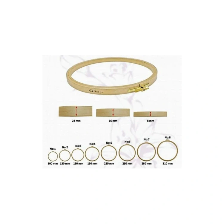 NURGE Beech Embroidery Hoops 19cm No4