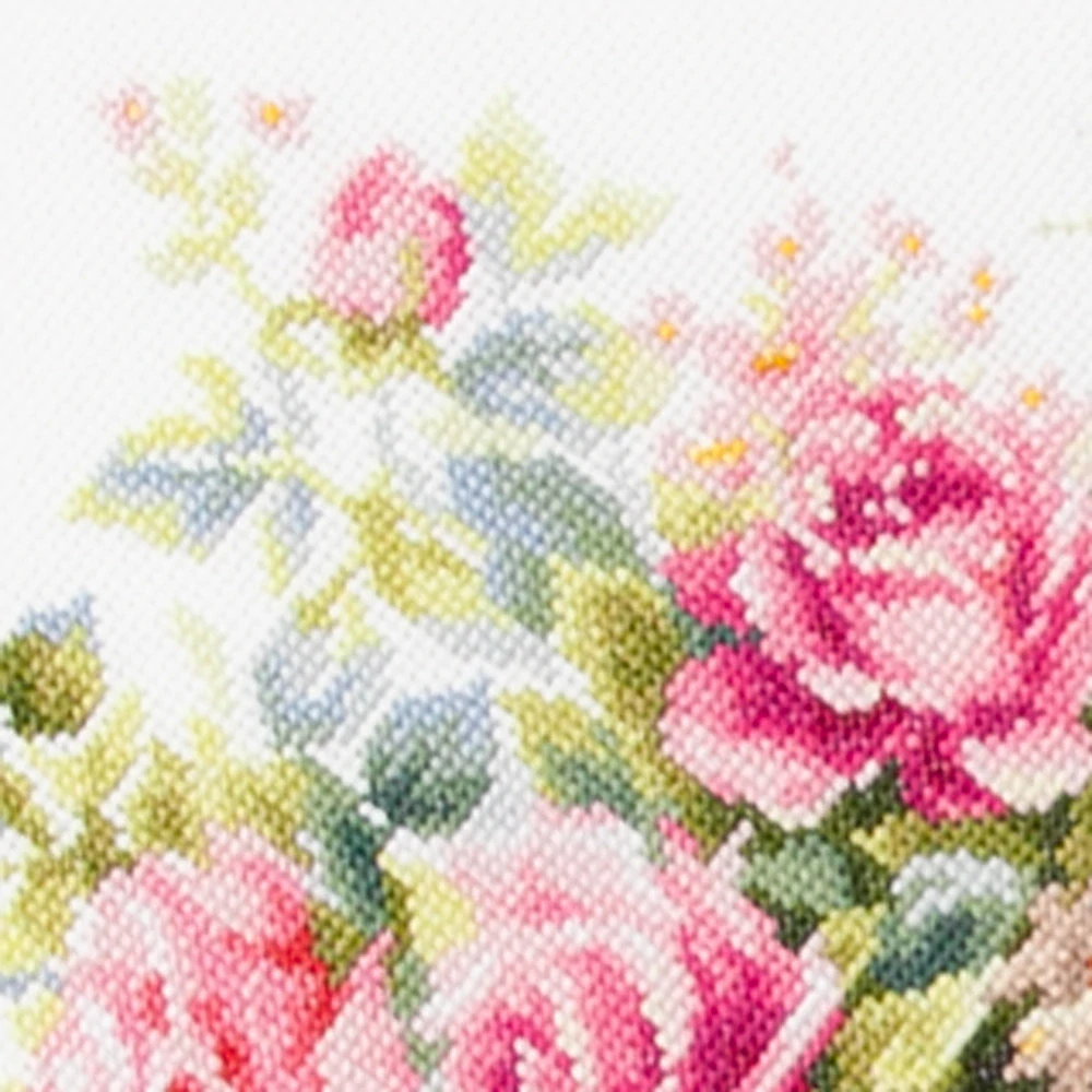 MAGIC NEEDLE 70-19 "BASKET WITH ROSES"