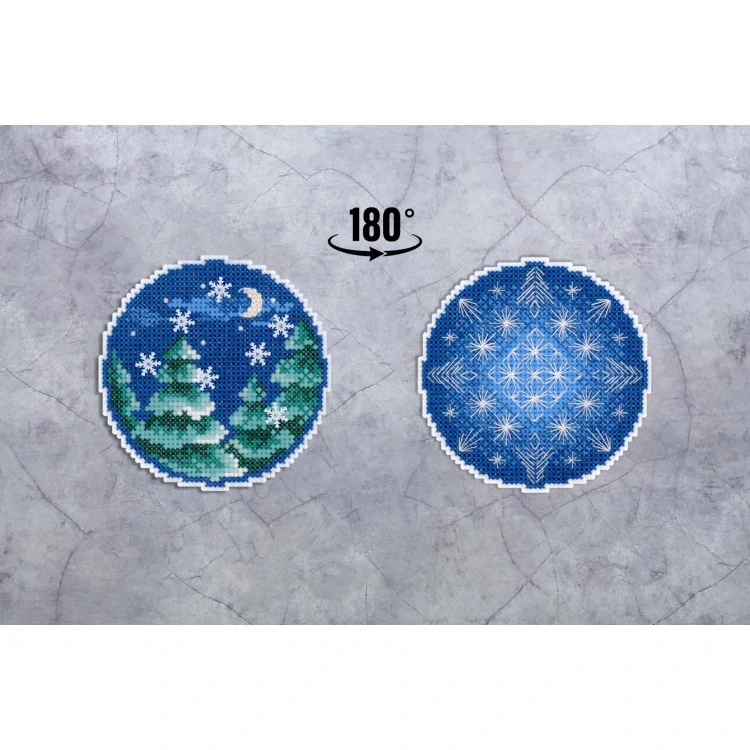 M.P.STUDIA Christmas ball with patterns P-1124