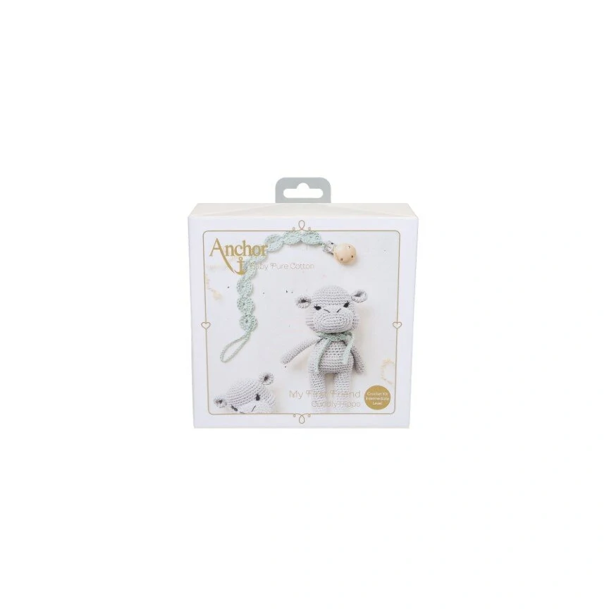 ANCHOR BABY PURE COTTON CUDDLY HIPPO