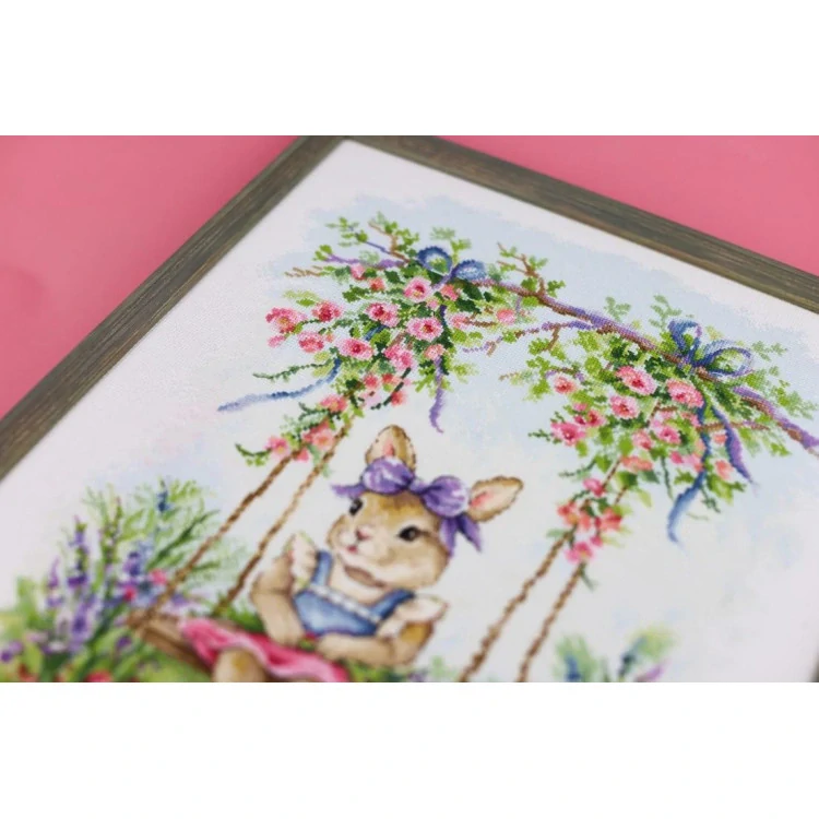 GOLDEN FLEECE Bunny on a swing VK-088