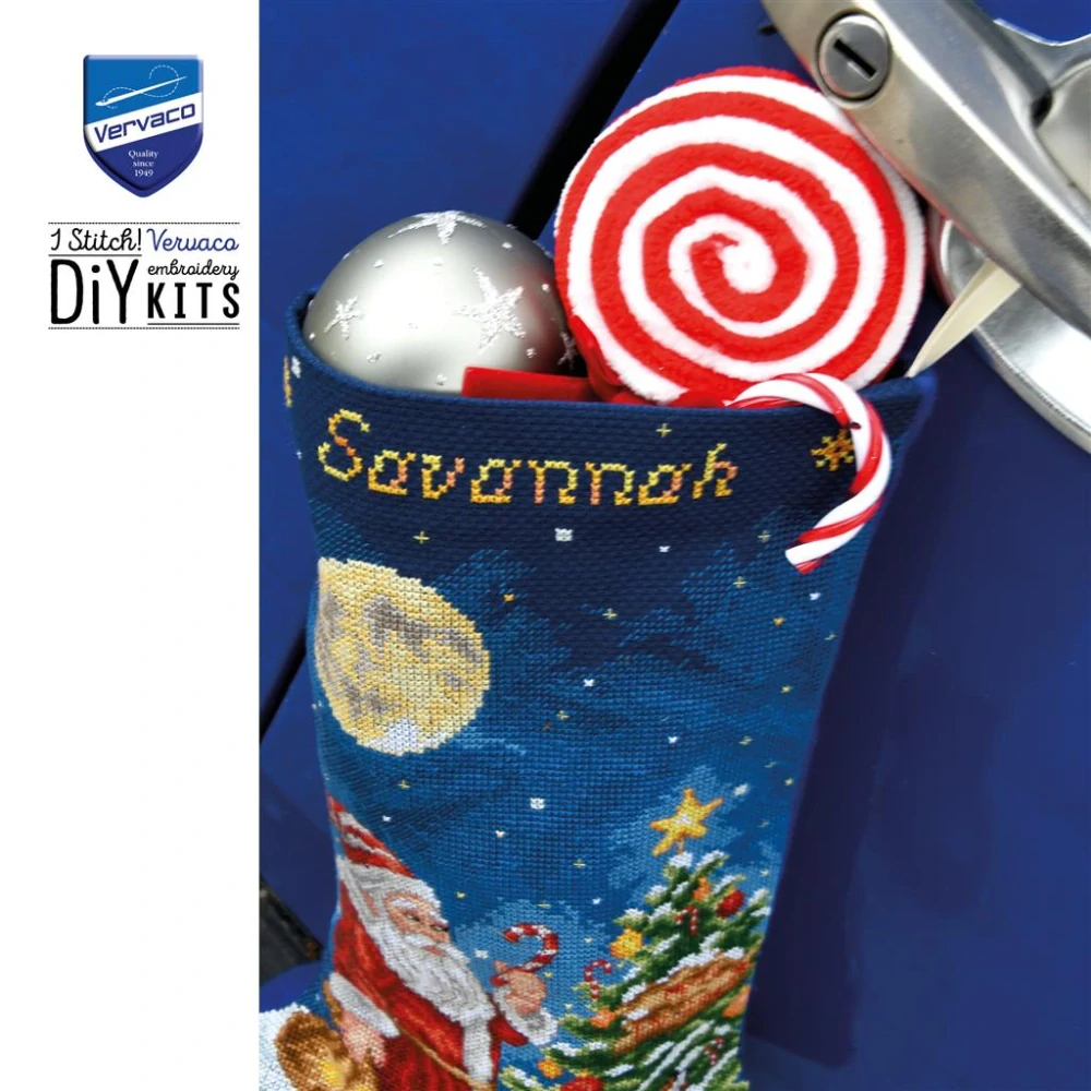 VERVACO Christmas stocking kit A Christmas Eve encounter PN-0246730