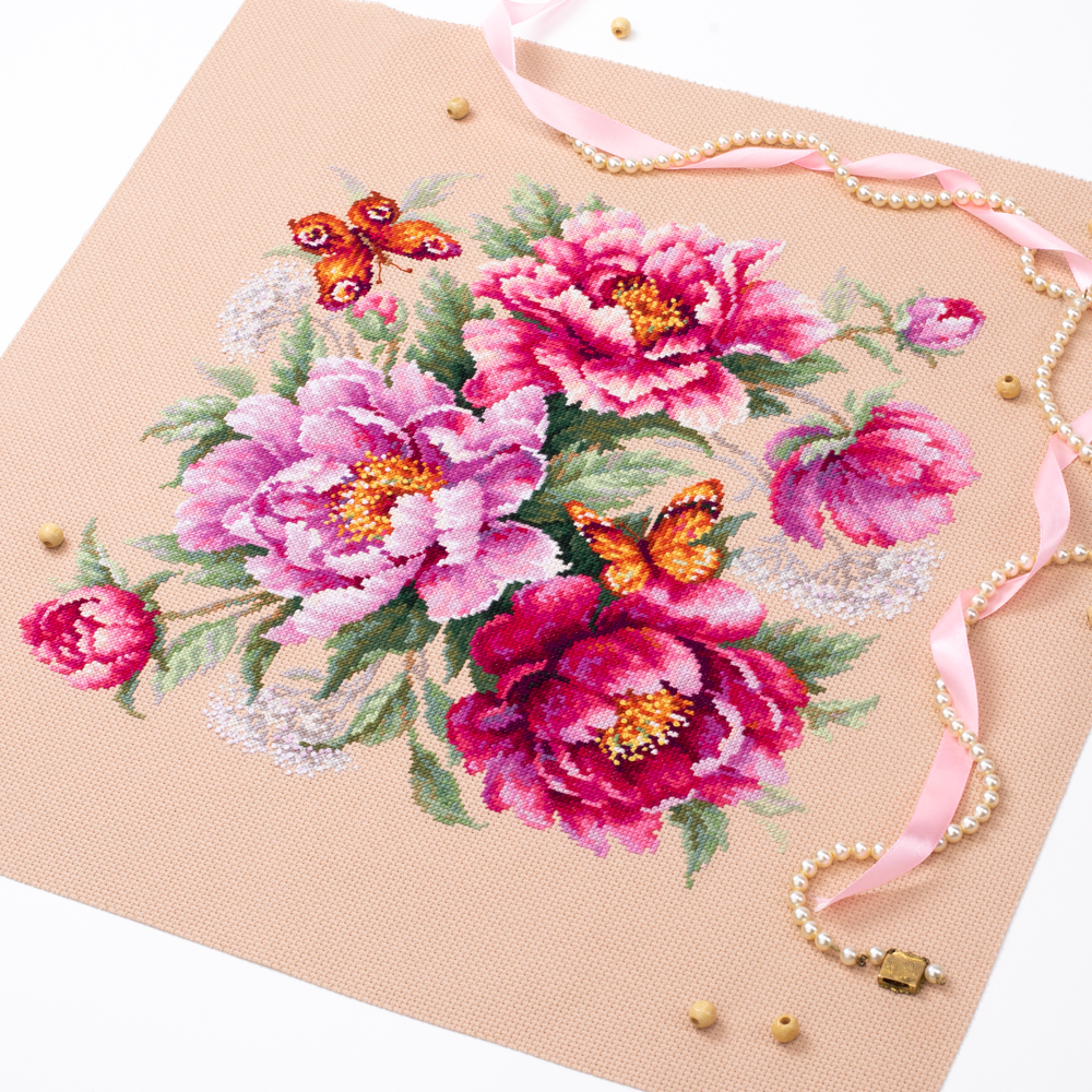 MAGIC NEEDLE 140-001 "Flower Magic. Peonies"