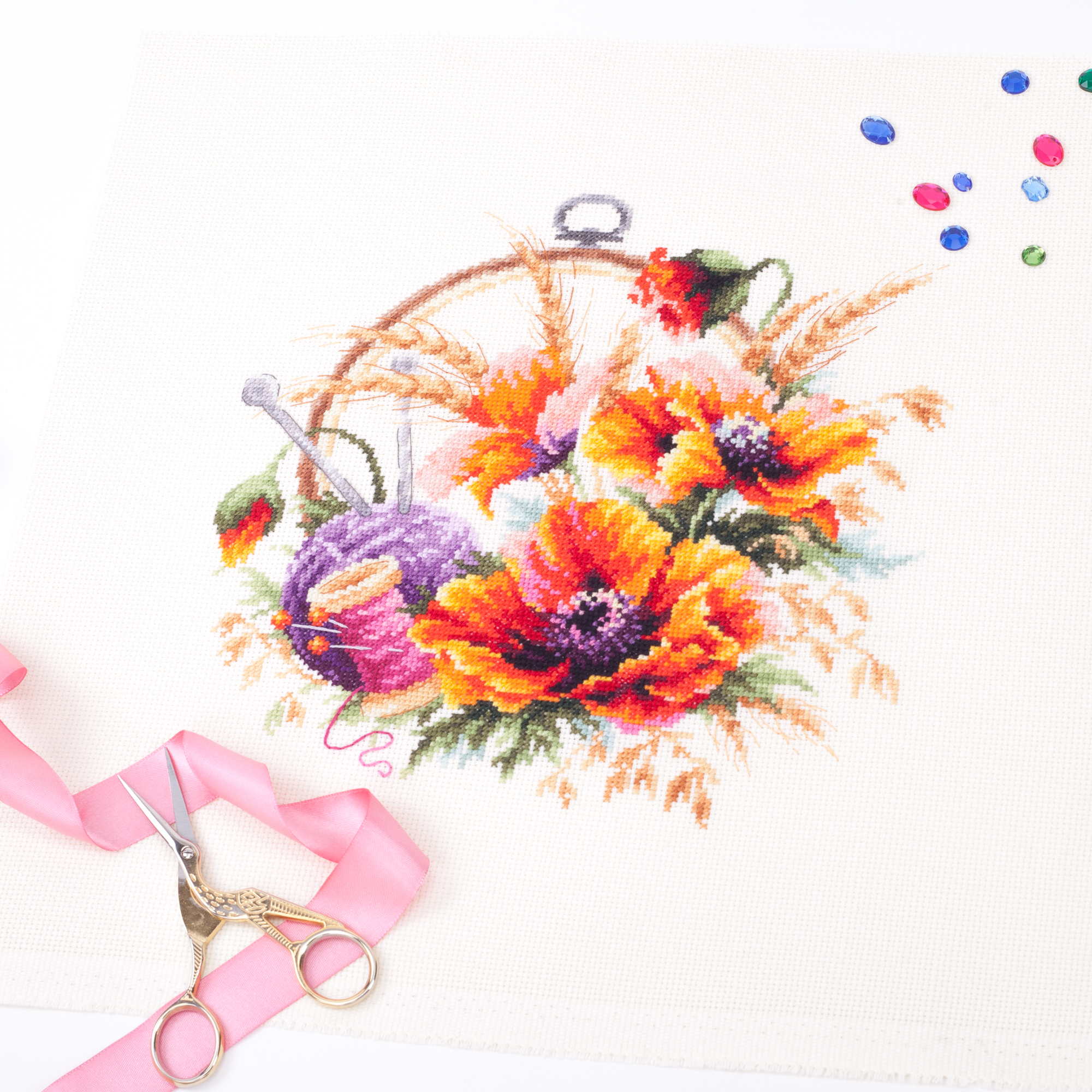 MAGIC NEEDLE 100-123"Poppies for Needlewoman"