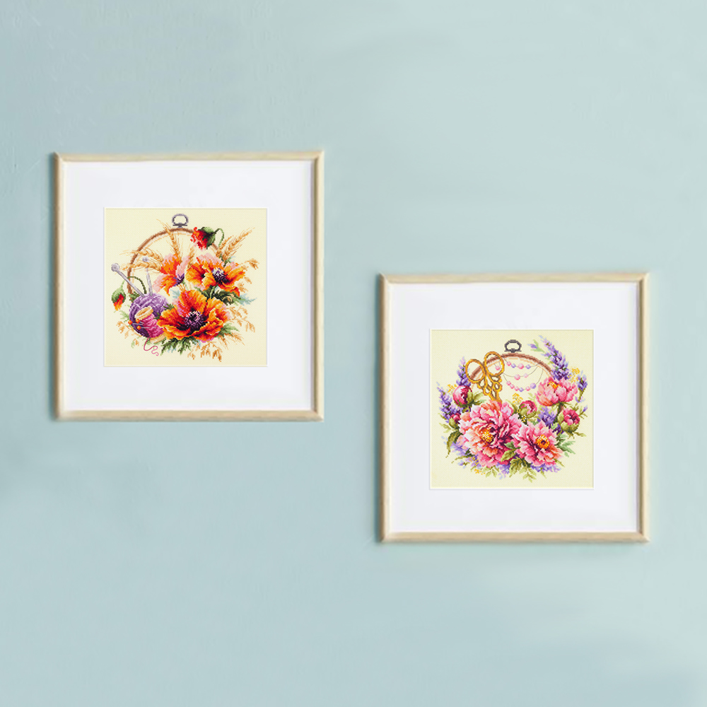 MAGIC NEEDLE 100-124"Peonies for Needlewoman"
