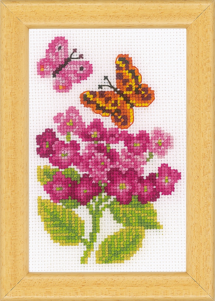 VERVACO obrázky Květiny & motýli -  3 kusy - VÝPRODEJ X