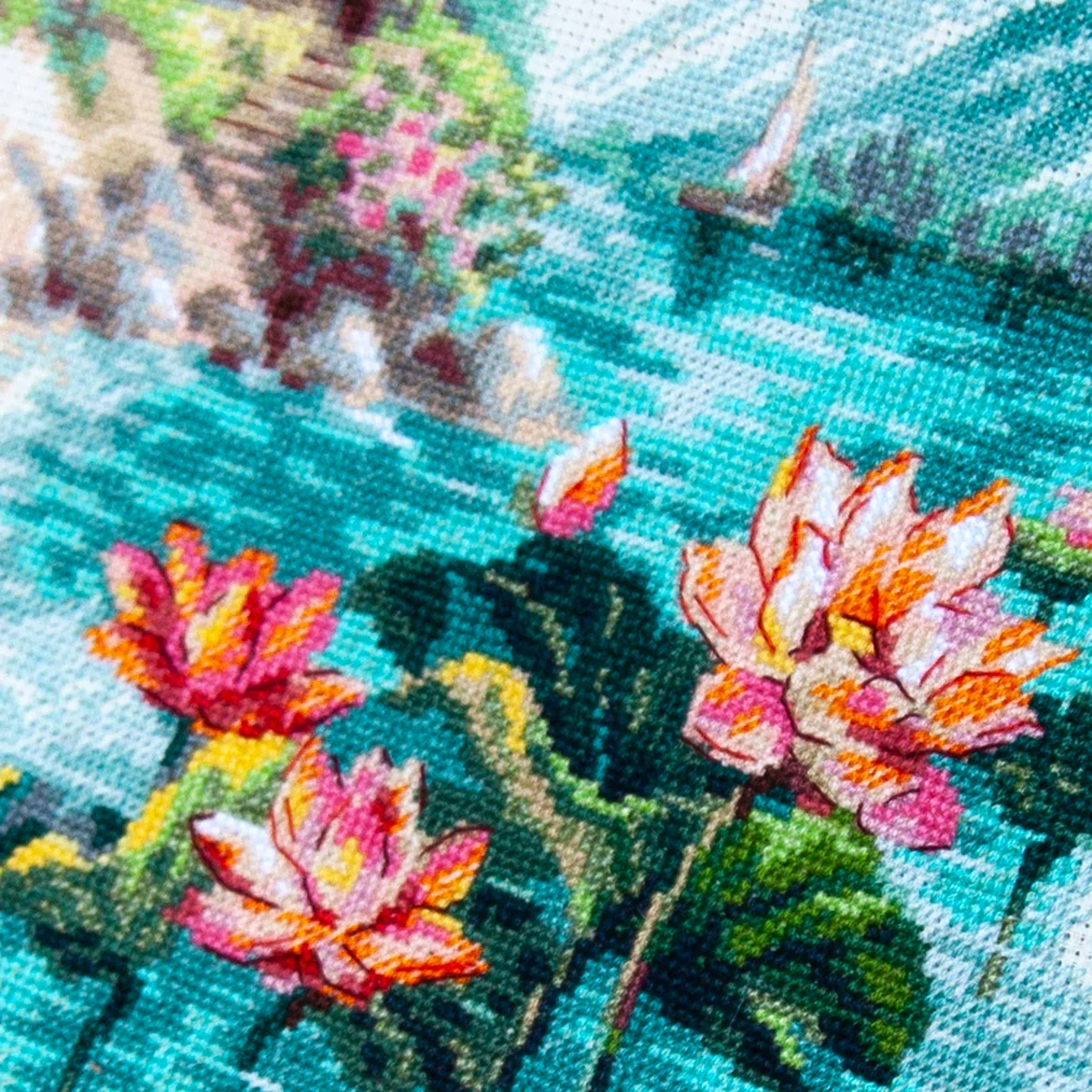 MAGIC NEEDLE 70-01 "Blooming Lotuses"