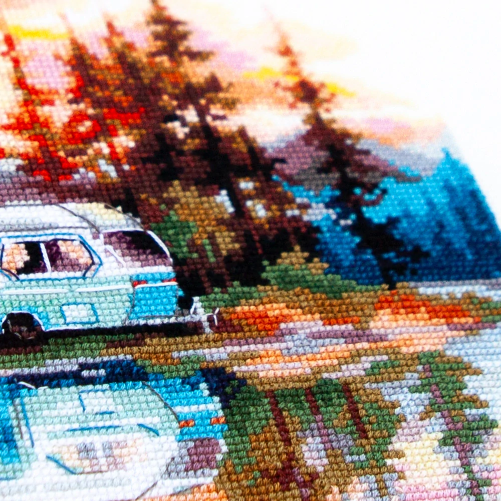 MAGIC NEEDLE 70-11 "Sunset at The Lake"