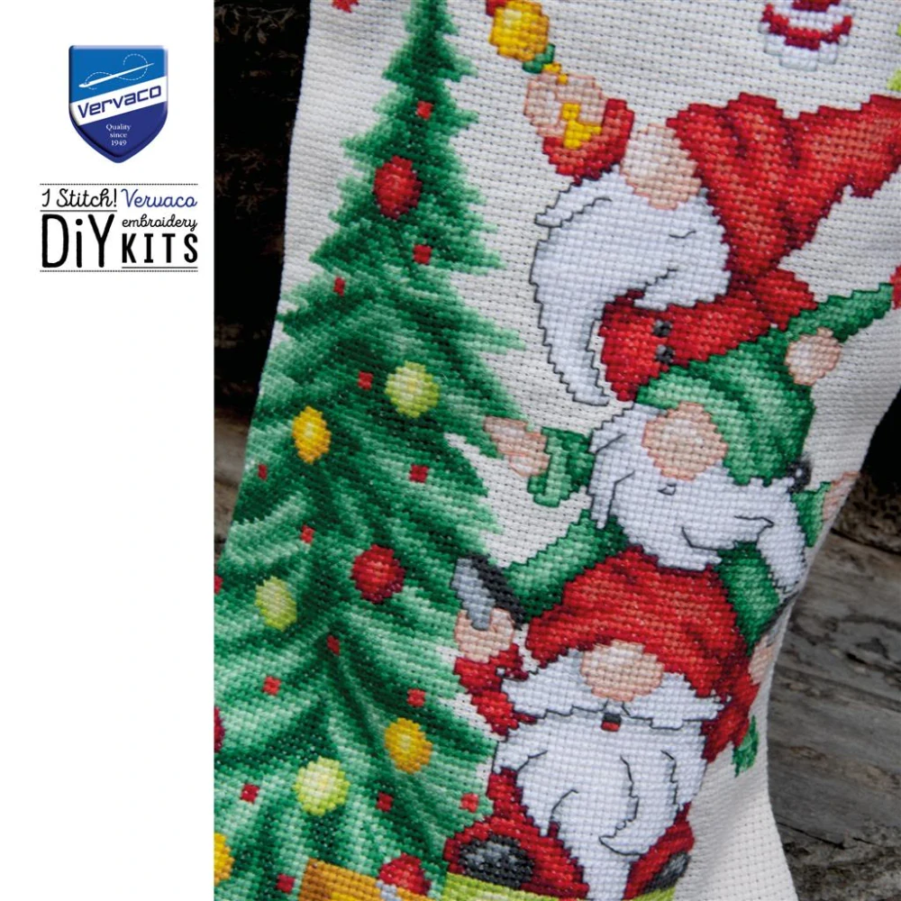 VERVACO Christmas stocking kit Christmas gnome celebration PN-0244922