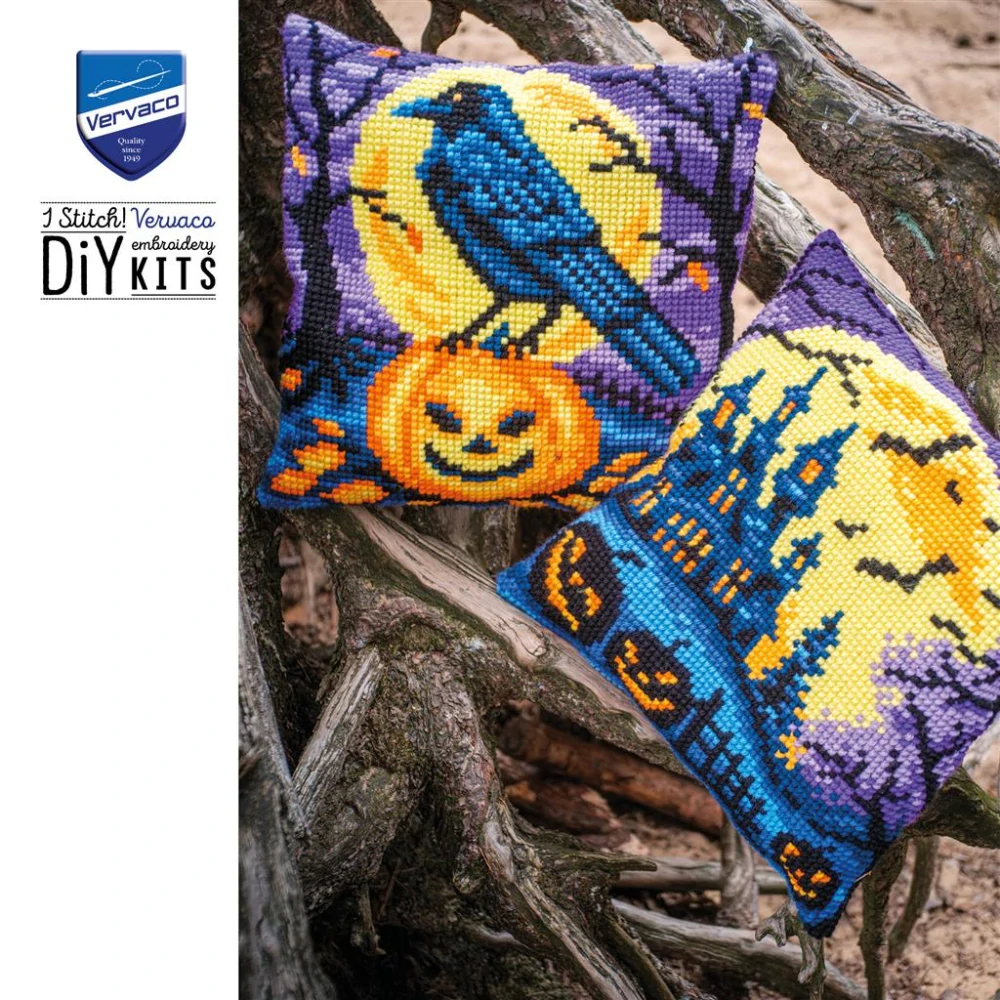 VERVACO cushion kit Halloween scene PN-0216238