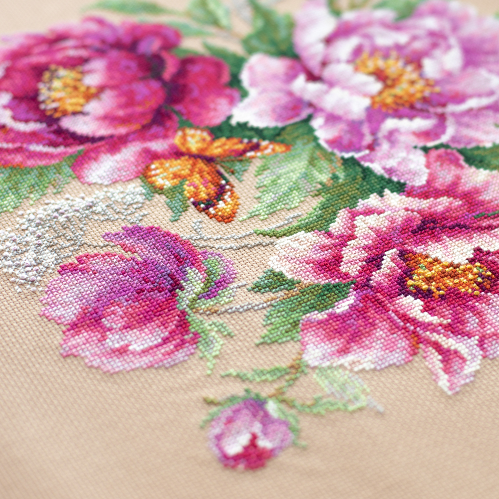 MAGIC NEEDLE 140-001 "Flower Magic. Peonies"