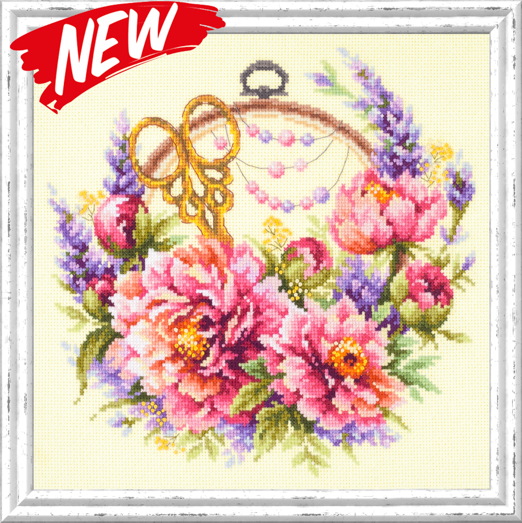 MAGIC NEEDLE 100-124"Peonies for Needlewoman"