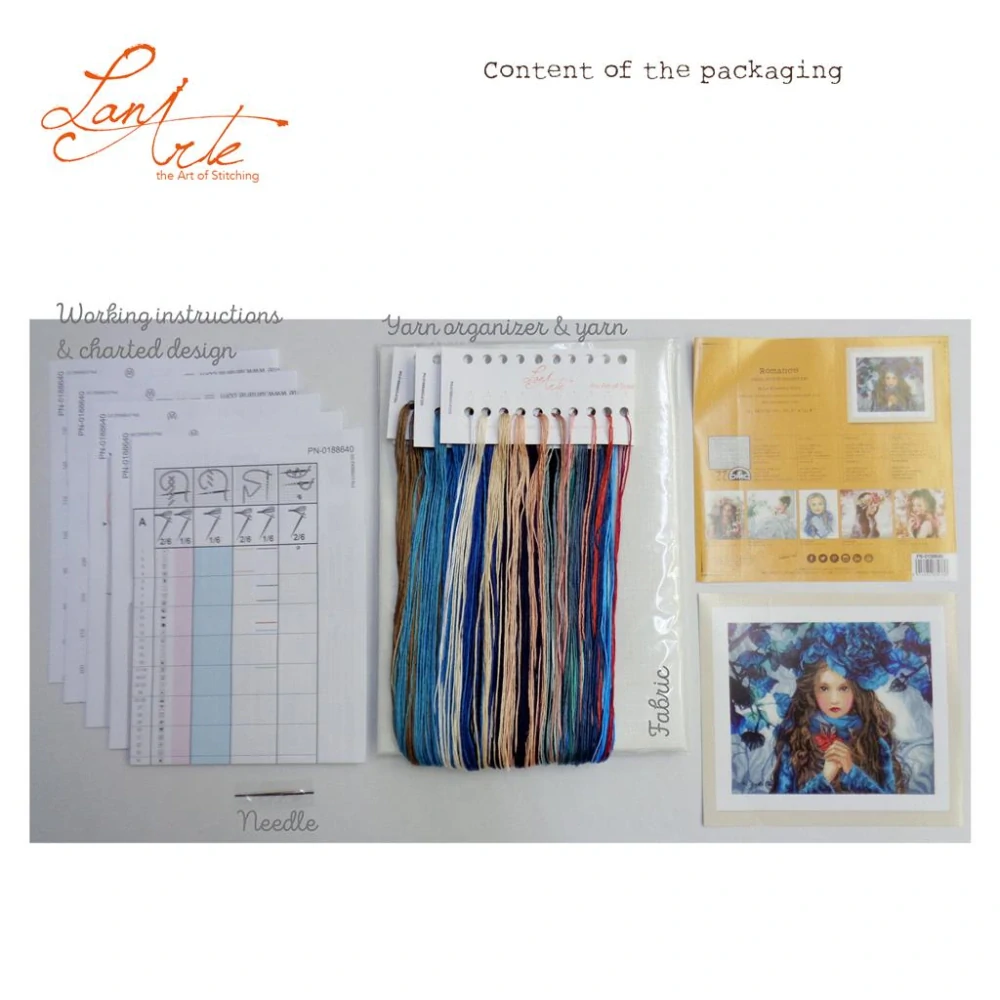 LANARTE Blue Flowers Girl PN-0188640