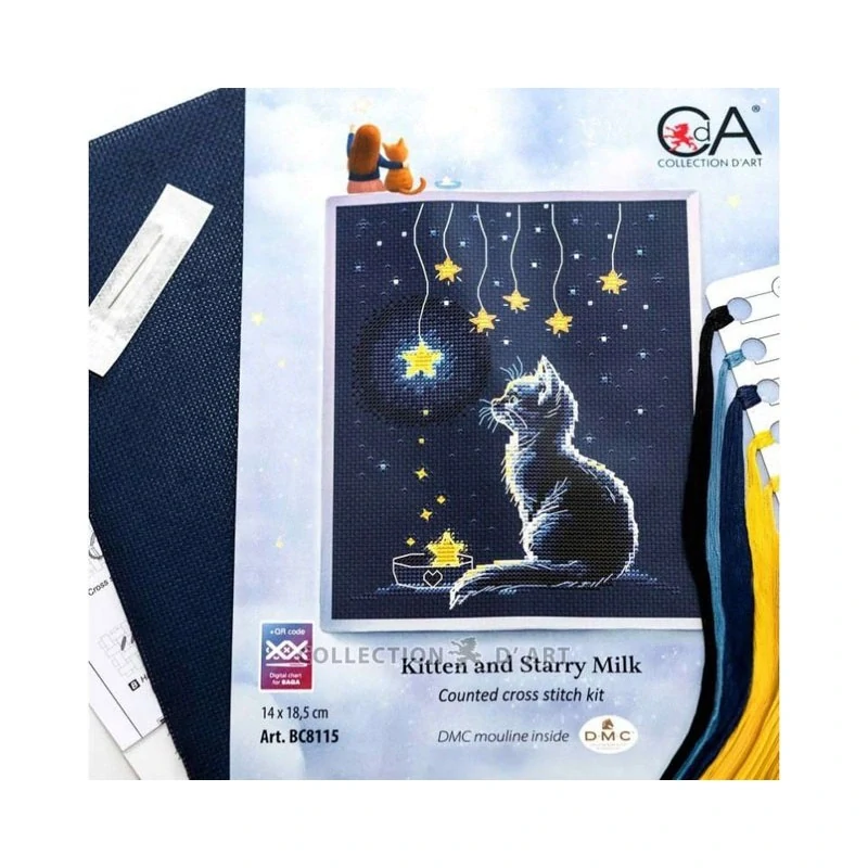 COLLECTION D'ART Kitten and Starry Milk BC8115