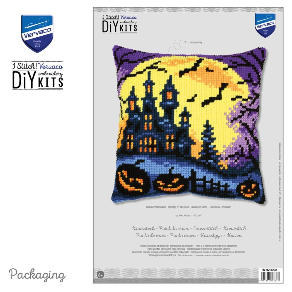 VERVACO cushion kit Halloween scene PN-0216238