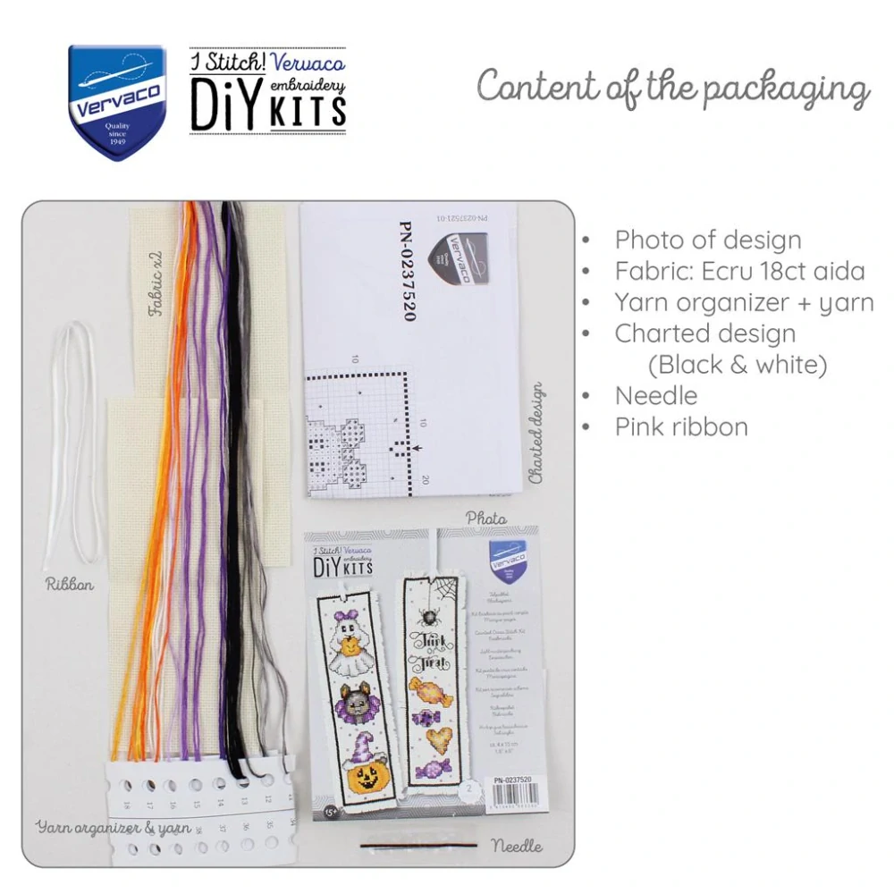 VERVACO Bookmark kit Halloween set of 2 PN-0237520