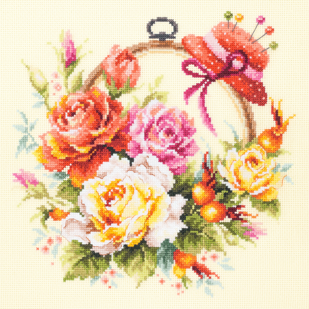 MAGIC NEEDLE 100-122"Roses for Needlewoman"