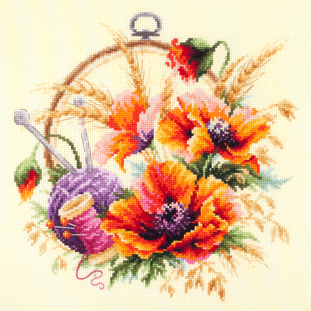 MAGIC NEEDLE 100-123"Poppies for Needlewoman"