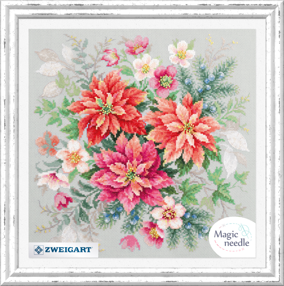 MAGIC NEEDLE 214-273"Flower Magic.Poinsettia"