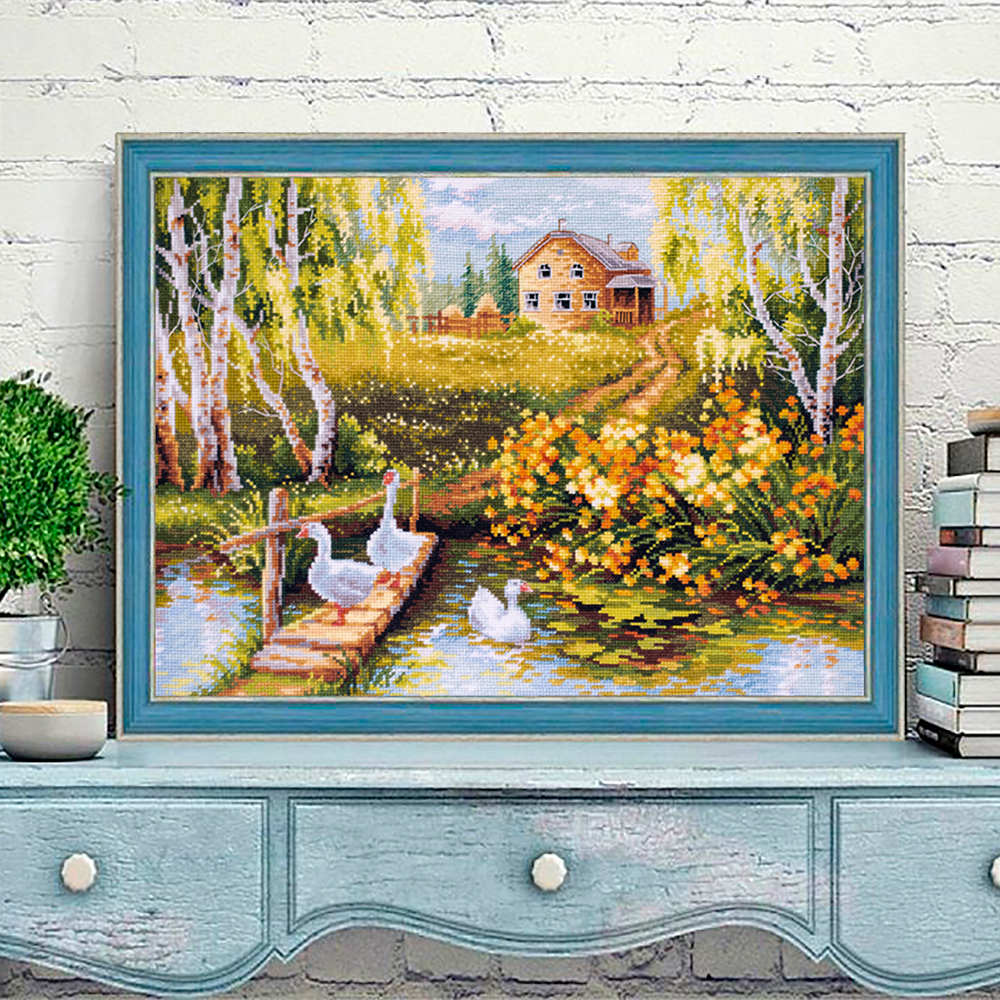MAGIC NEEDLE 250-331 "Village Pond"