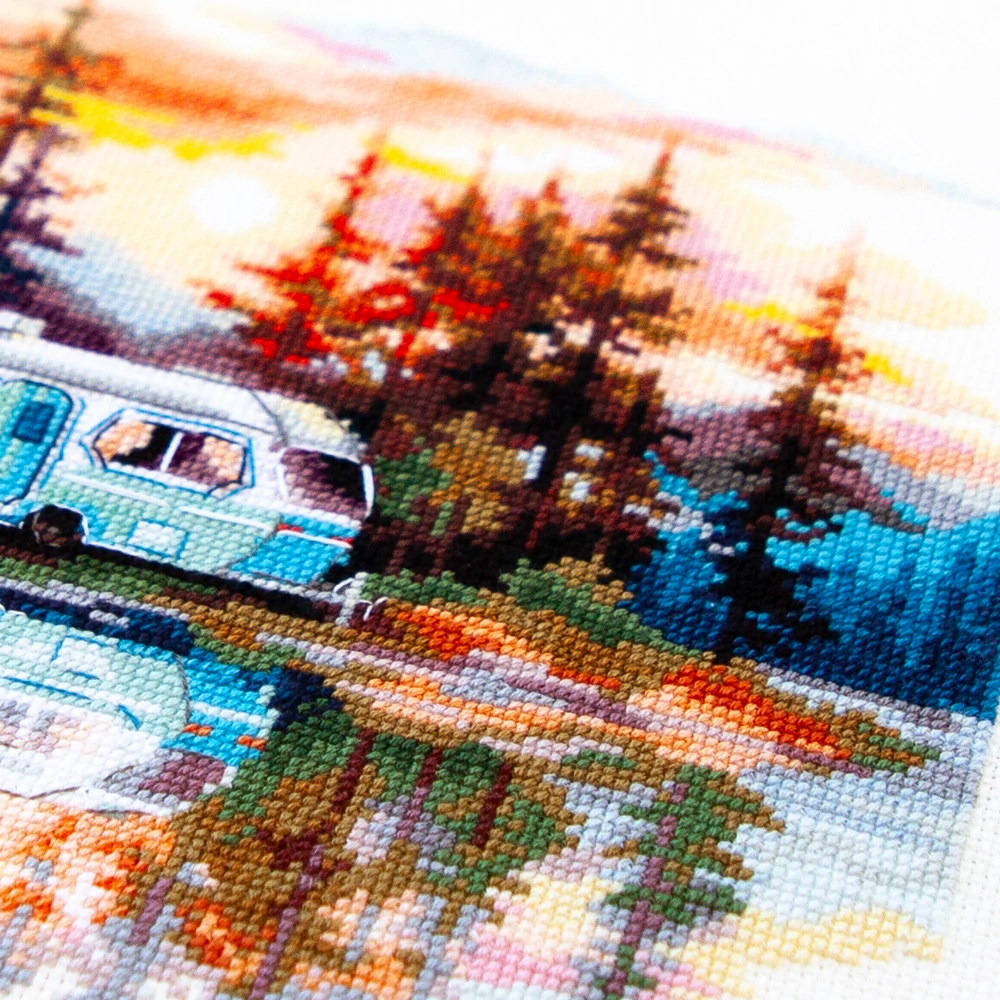 MAGIC NEEDLE 70-11 "Sunset at The Lake"