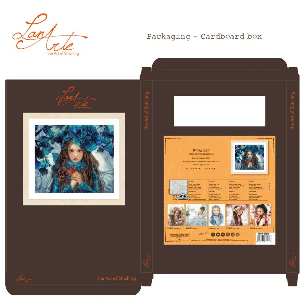 LANARTE Blue Flowers Girl PN-0188640
