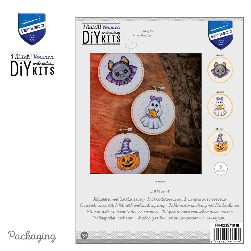 VERVACO Miniature kit with ring Halloween set of 3 PN-0235710