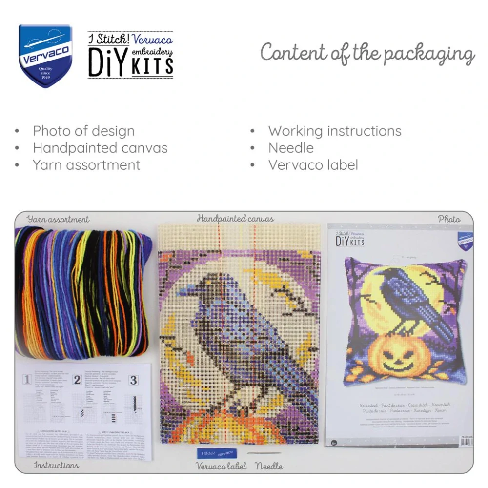 VERVACO cushion kit Halloween crow PN-0216243