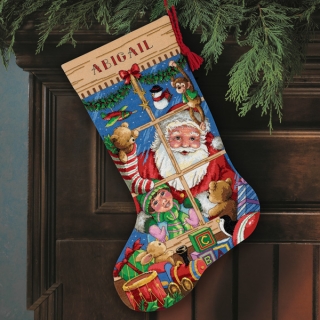 DIMENSIONS Santa's Toys Stocking