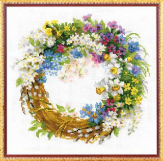 RIOLIS Wreath with Bird Cherry