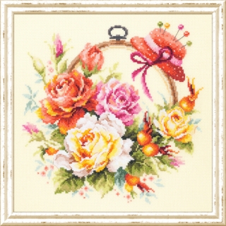 MAGIC NEEDLE 100-122"Roses for Needlewoman"